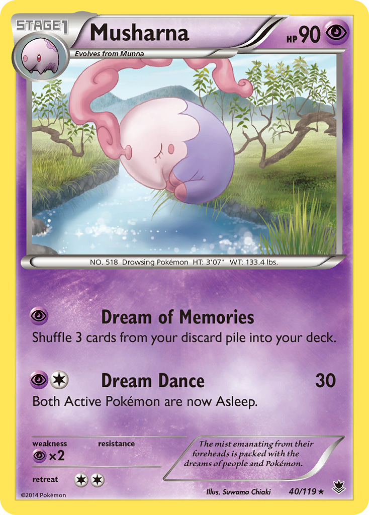Musharna - Phantom Forces - #40 - Pokemon TCG card