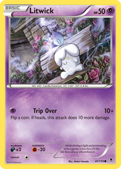Litwick #41 Litwick - Phantom Forces - #41 - Pokemon TCG card