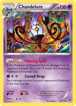 Chandelure - Phantom Forces - #43 - Pokemon TCG card