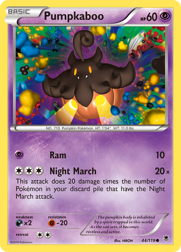 Pumpkaboo - Phantom Forces - #44 - Pokemon TCG card