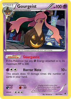 Gourgeist #45 Gourgeist - Phantom Forces - #45 - Pokemon TCG card