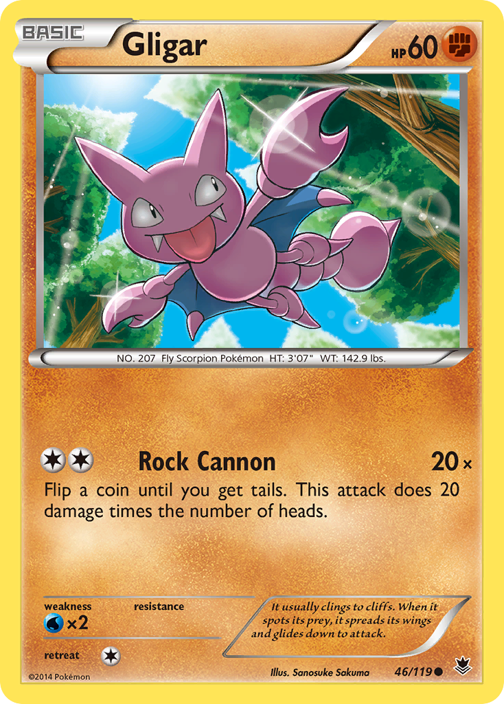 Gligar - Phantom Forces - #46 - Pokemon TCG card