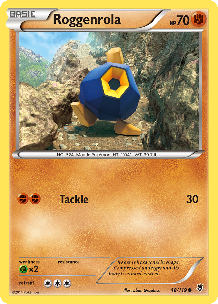 Roggenrola - Phantom Forces - #48 - Pokemon TCG card
