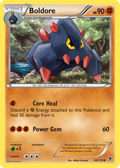 Boldore #49 Boldore - Phantom Forces - #49 - Pokemon TCG card