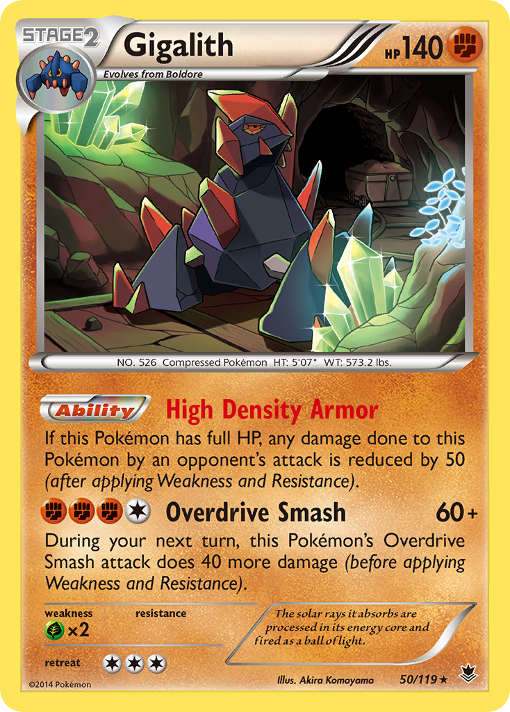 Gigalith - Phantom Forces - #50 - Pokemon TCG card