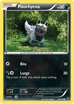 Poochyena #53 Poochyena - Phantom Forces - #53 - Pokemon TCG card