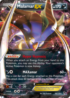 Malamar-EX - Phantom Forces - #58 - Pokemon TCG card