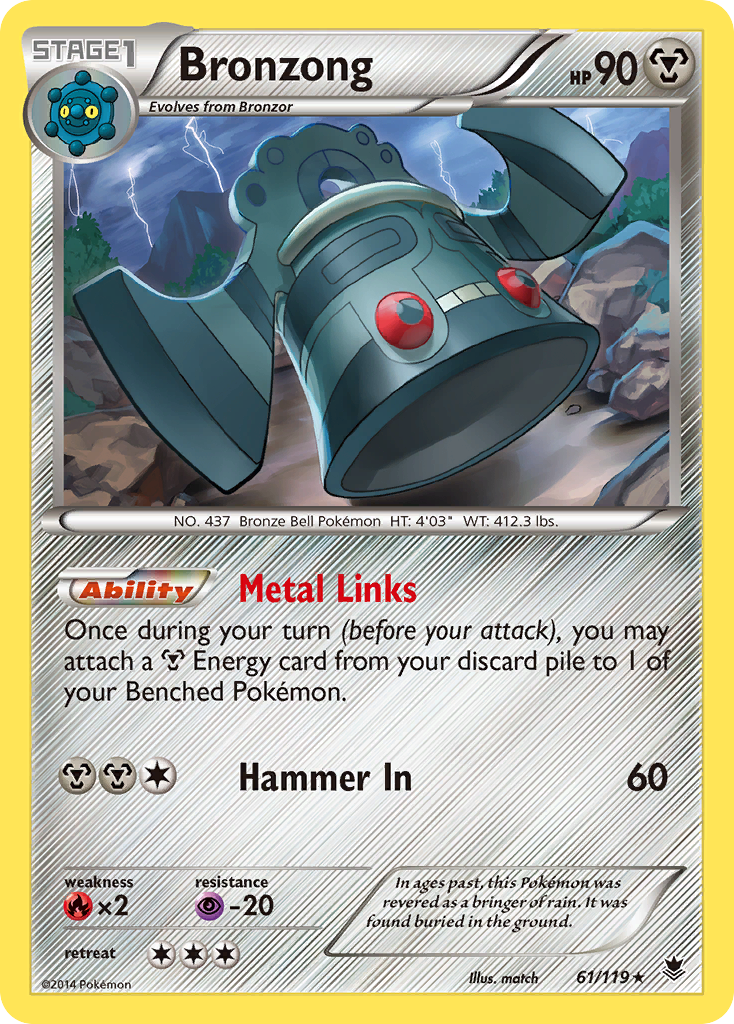 Bronzong - Phantom Forces - #61 - Pokemon TCG card