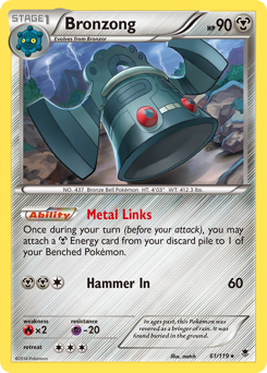 Bronzong #61 Bronzong - Phantom Forces - #61 - Pokemon TCG card