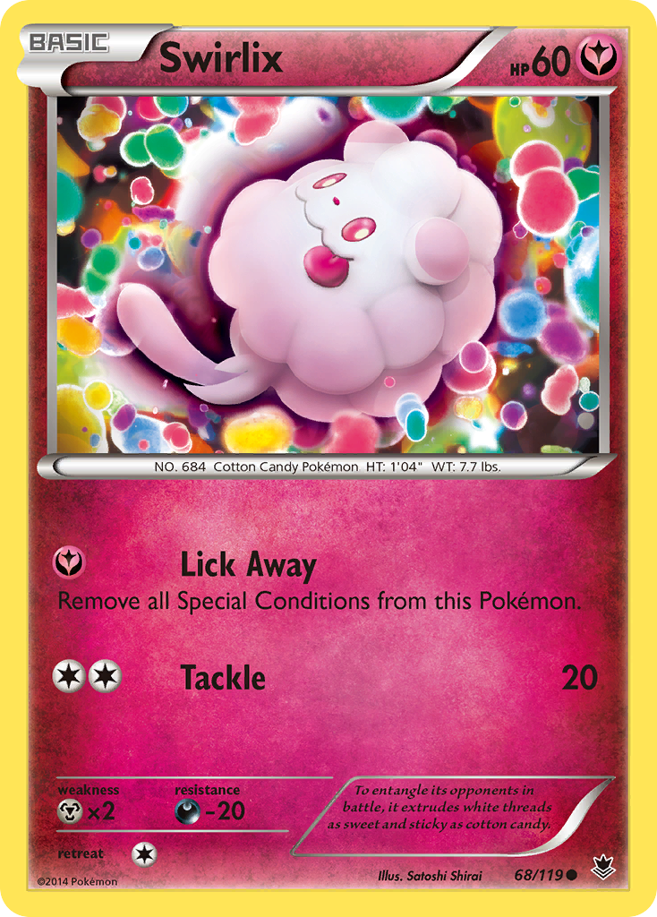 Swirlix - Phantom Forces - #68 - Pokemon TCG card