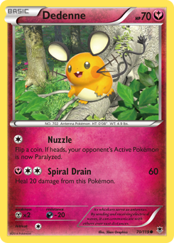 Dedenne #70 Dedenne - Phantom Forces - #70 - Pokemon TCG card