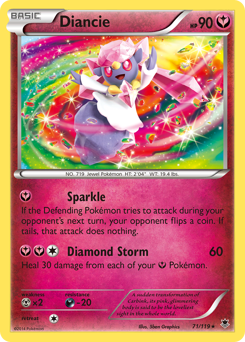 Diancie #71 Diancie - Phantom Forces - #71 - Pokemon TCG card
