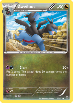 Zweilous #73 Zweilous - Phantom Forces - #73 - Pokemon TCG card