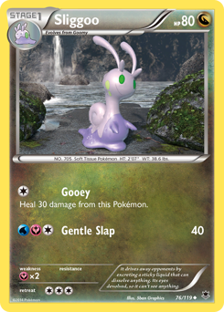 Sliggoo #76 Sliggoo - Phantom Forces - #76 - Pokemon TCG card