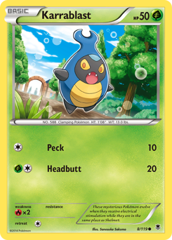 Karrablast - Phantom Forces - #8 - Pokemon TCG card