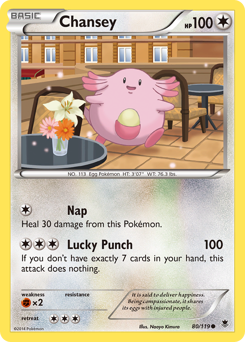 Chansey #80 Chansey - Phantom Forces - #80 - Pokemon TCG card
