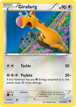 Girafarig #82 Girafarig - Phantom Forces - #82 - Pokemon TCG card