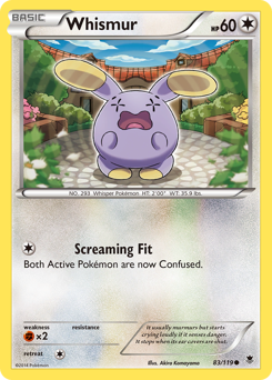 Whismur - Phantom Forces - #83 - Pokemon TCG card