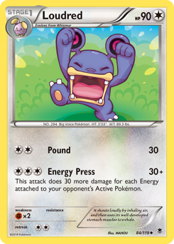 Loudred #84 Loudred - Phantom Forces - #84 - Pokemon TCG card