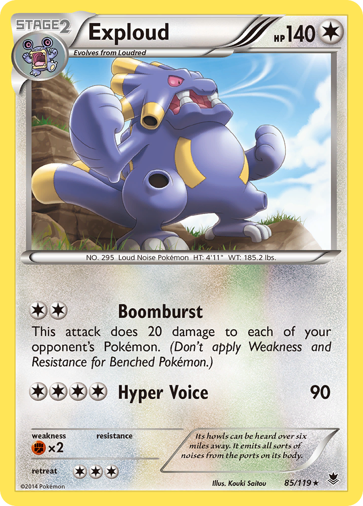 Exploud - Phantom Forces - #85 - Pokemon TCG card