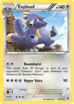 Exploud #85 Exploud - Phantom Forces - #85 - Pokemon TCG card