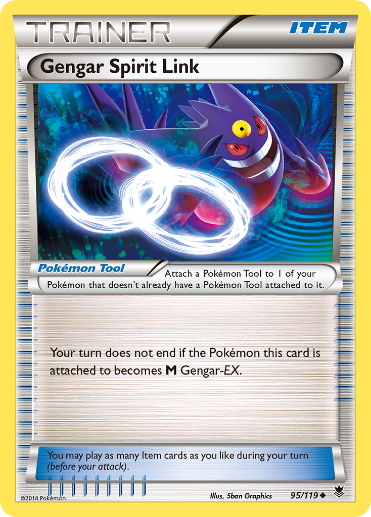 Gengar Spirit Link - Phantom Forces - #95 - Pokemon TCG card