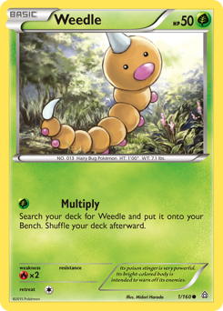 Weedle #1 Weedle - Primal Clash - #1 - Pokemon TCG card