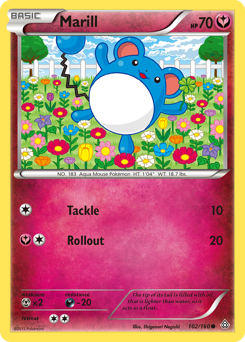 Marill #102 Marill - Primal Clash - #102 - Pokemon TCG card