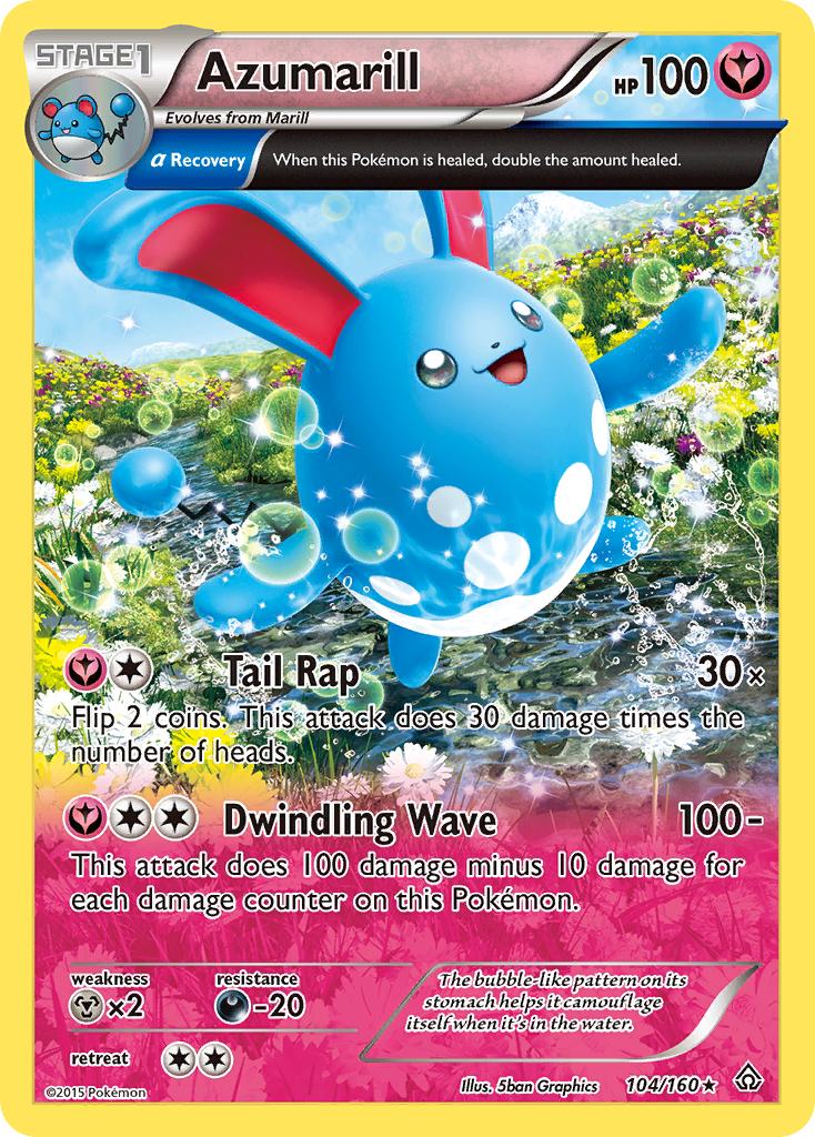 Azumarill - Primal Clash - #104 - Pokemon TCG card