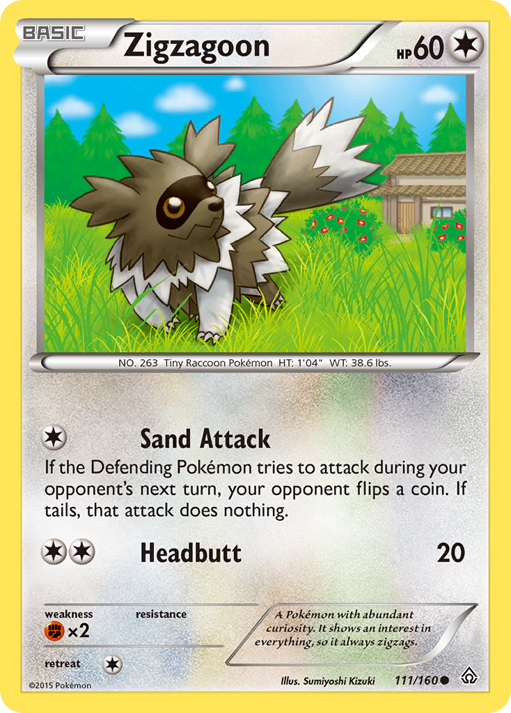 Zigzagoon - Primal Clash - #111 - Pokemon TCG card