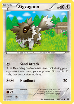 Zigzagoon #111 Zigzagoon - Primal Clash - #111 - Pokemon TCG card