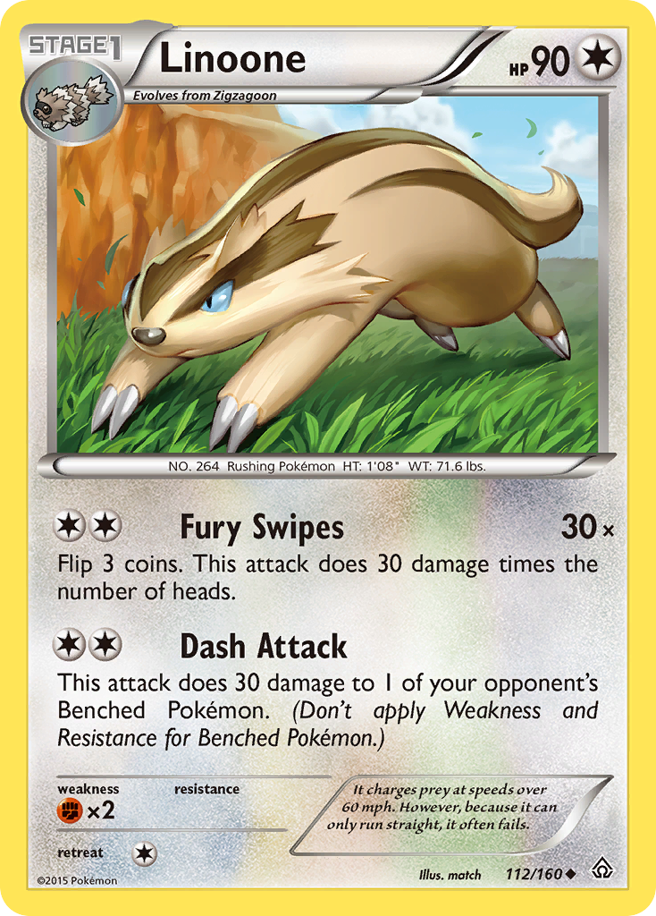 Linoone - Primal Clash - #112 - Pokemon TCG card