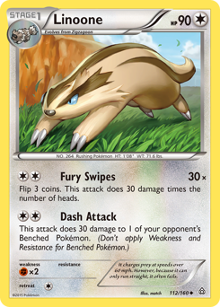 Linoone - Primal Clash - #112 - Pokemon TCG card