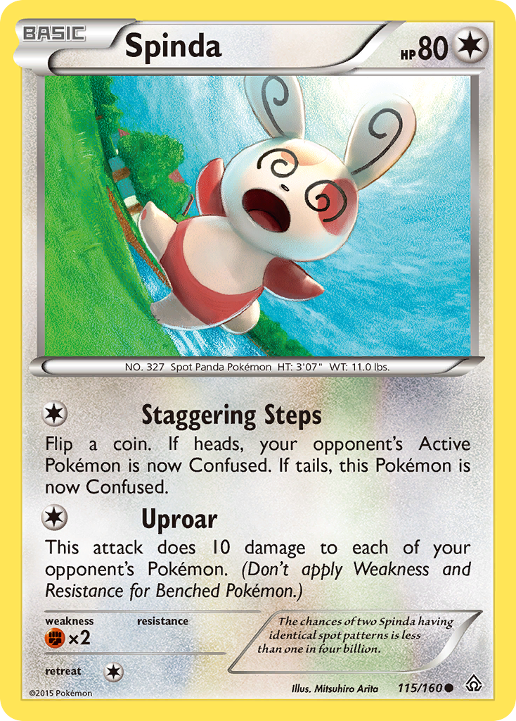 Spinda - Primal Clash - #115 - Pokemon TCG card