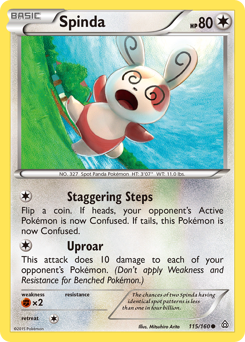 Spinda #115 Spinda - Primal Clash - #115 - Pokemon TCG card
