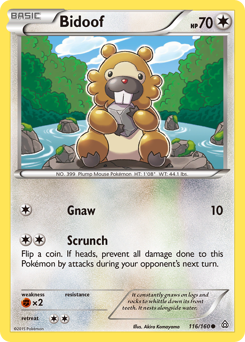 Bidoof - Primal Clash - #116 - Pokemon TCG card