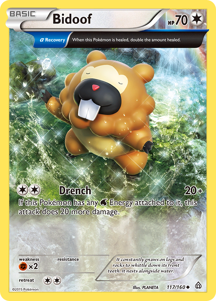Bidoof - Primal Clash - #117 - Pokemon TCG card