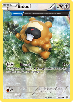 Bidoof #117 Bidoof - Primal Clash - #117 - Pokemon TCG card