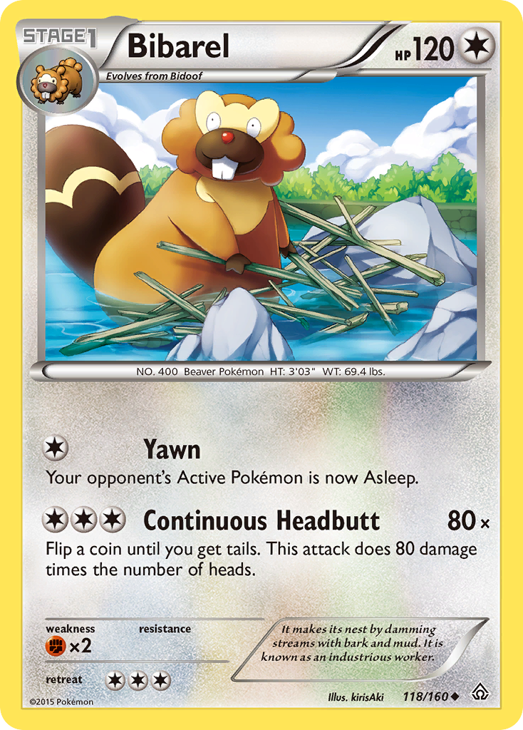 Bibarel - Primal Clash - #118 - Pokemon TCG card