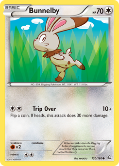 Bunnelby #120 Bunnelby - Primal Clash - #120 - Pokemon TCG card