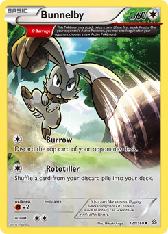 Bunnelby #121 Bunnelby - Primal Clash - #121 - Pokemon TCG card