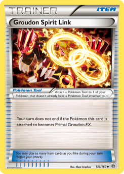 Groudon Spirit Link #131 Groudon Spirit Link - Primal Clash - #131 - Pokemon TCG card