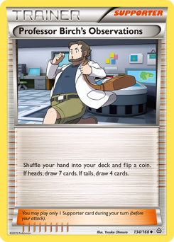 Professor Birch's Observations - Primal Clash - #134 - Pokemon TCG card