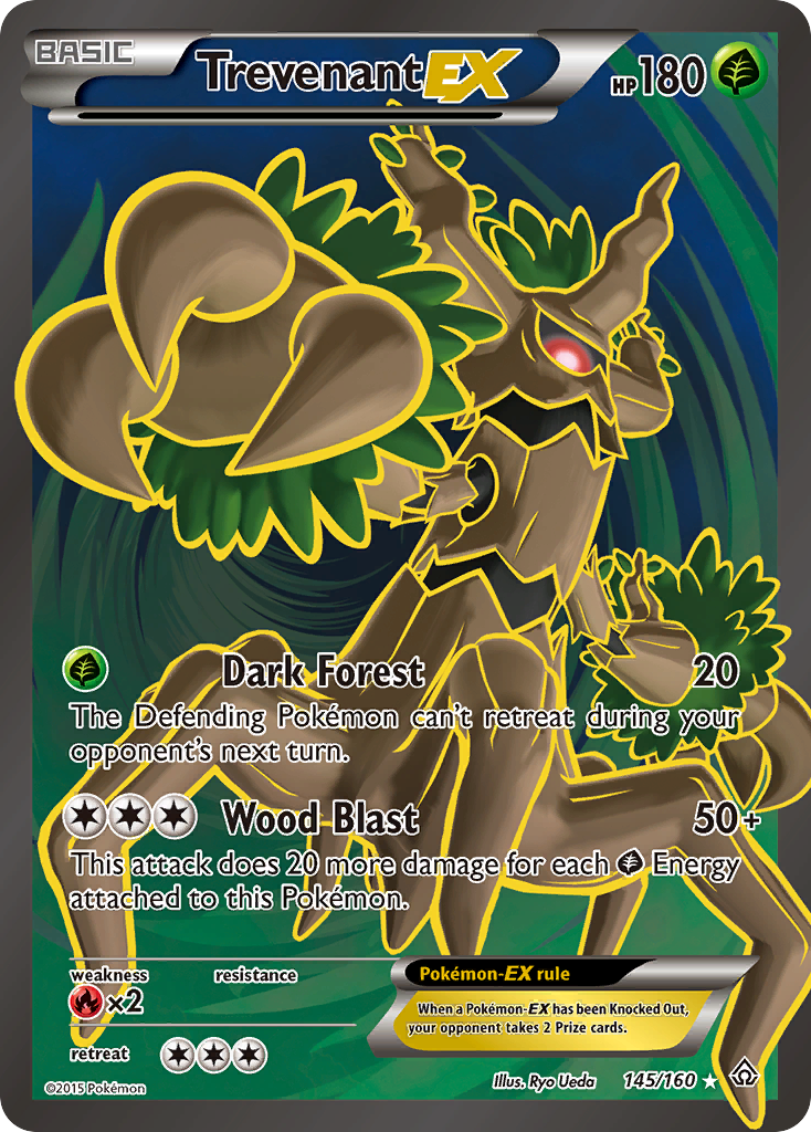 Trevenant-EX - Primal Clash - #145 - Pokemon TCG card