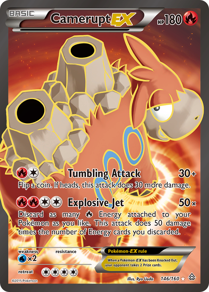 Camerupt-EX - Primal Clash - #146 - Pokemon TCG card
