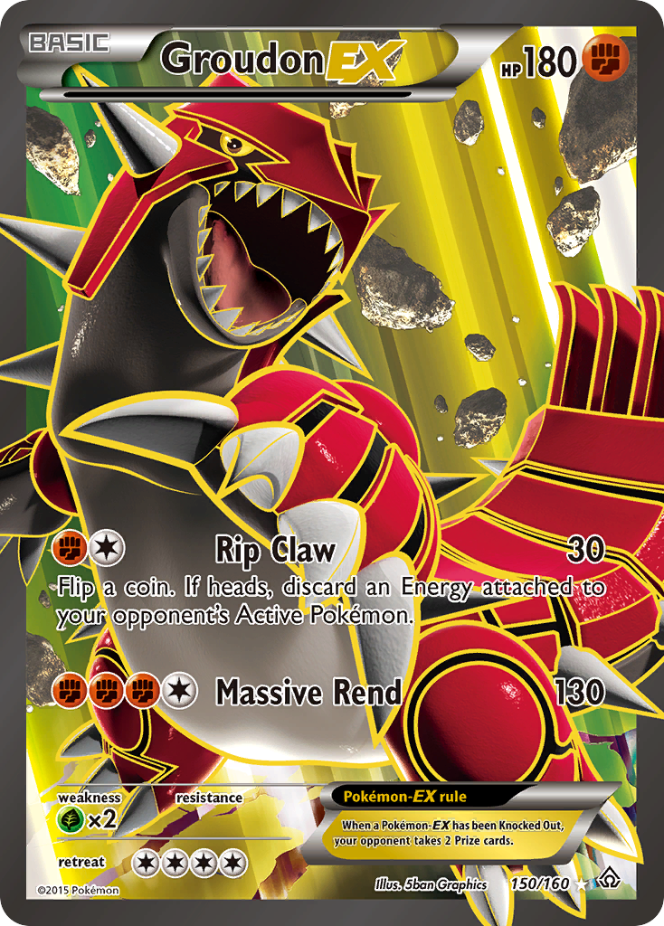Groudon-EX - Primal Clash - #150 - Pokemon TCG card