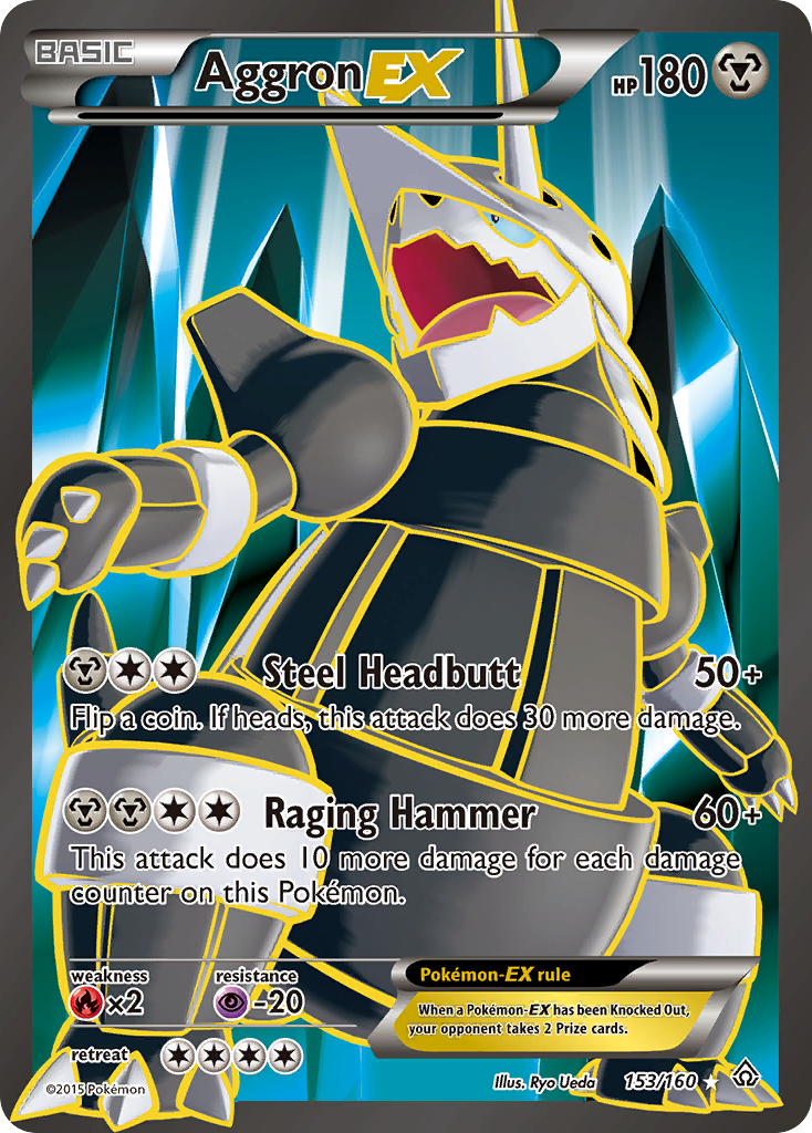 Aggron-EX - Primal Clash - #153 - Pokemon TCG card