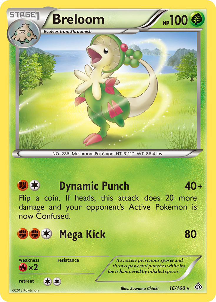 Breloom - Primal Clash - #16 - Pokemon TCG card