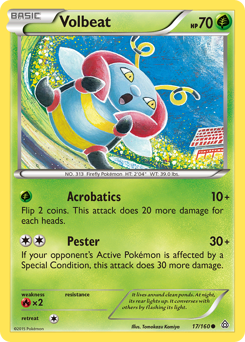 Volbeat #17 Volbeat - Primal Clash - #17 - Pokemon TCG card