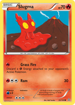 Slugma - Primal Clash - #22 - Pokemon TCG card